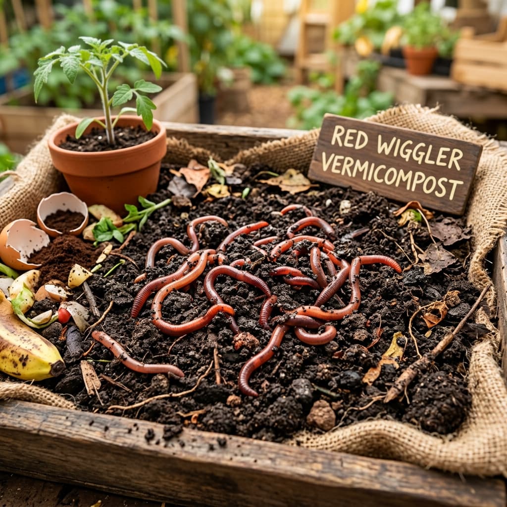 High Quality Red Wiggler Worms (Eisenia fetida) in Pakistan